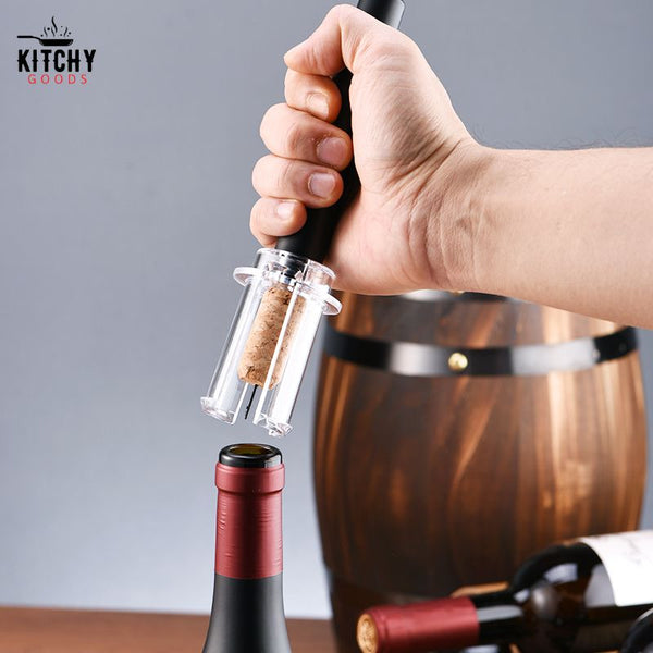Tire-Bouchon à Air : Ouvrez vos bouteilles de vin sans effort ni résidus –  Kitchygoods