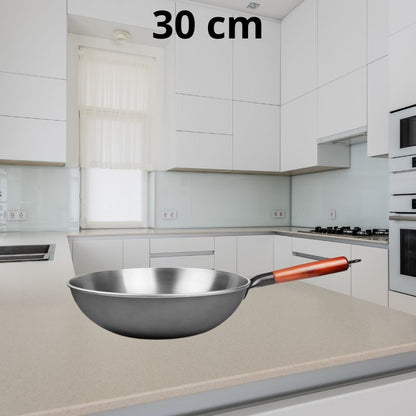 wok anti adhésif diamètre 30 cm